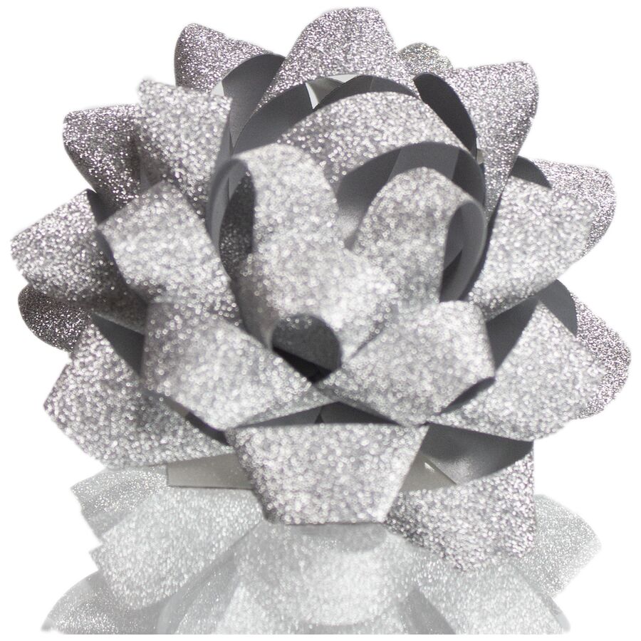 Gavesløjfe Sølv Glitter